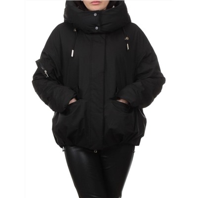H24-816 BLACK Куртка зимняя женская (150 гр. холлофайбер)