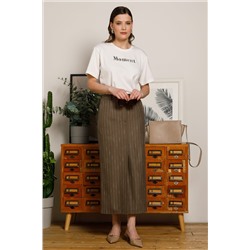 Юбка длинная в полоску