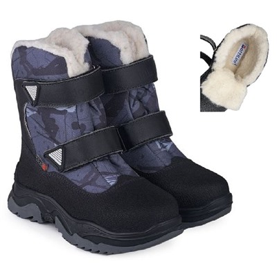 Ботинки зима Bottilini 300(53) Ш черн/сер ( 2,5)