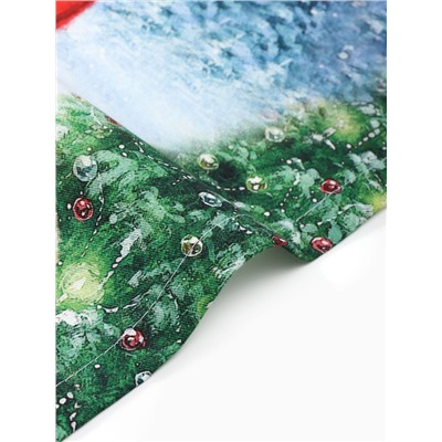 Набор салфеток сервировочных «Этель. Рождественский вечер», 40×40 см - 4 шт., 100% хлопок, саржа 190 г/м²