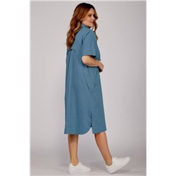Olegran 3749 голубой, Платье