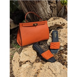Ab.Zapatos 3420 MANDARINA+Ab.Zapatos PELLE Birkin/2 (720) ОРАНЖЕВЫЙ АКЦИЯ