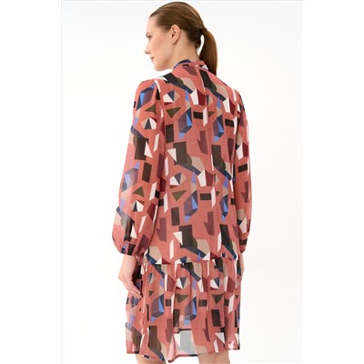 Платье Нежный акцент  – 2 (алый)