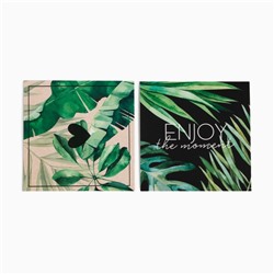 Набор подарочный «Этель» Tropics, полотенце 30×60 см, носки, повязка на голову