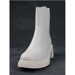 04-M3-L807 BEIGE Ботинки зимние женские (натуральная кожа, натуральный мех)