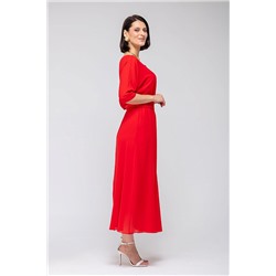 Платье 9720 шифон красный