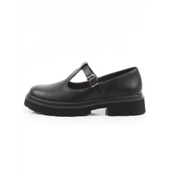 06-DLG02-1 BLACK Туфли женские (натуральная кожа)