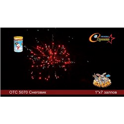 Фейерверк ОТС 5070 Снеговик (1" х 7)