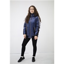 20117 Куртка на синтепоне Синий/130