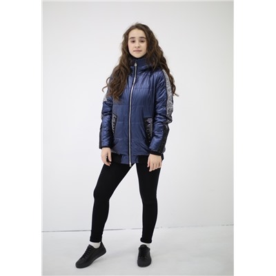 20117 Куртка на синтепоне Синий/140