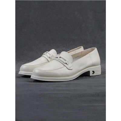 03-DEB1-5 LT. BEIGE Лоферы женские (натуральная кожа)