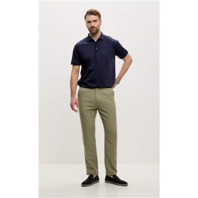 Брюки льняные мужские F211-0871 оливковые
