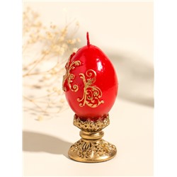 Свеча декоративная «Пасхальное яйцо вензельное», 4.5×10 см, 85 г