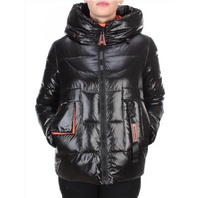 2197-1 BLACK Куртка зимняя женская MONGEDI (200 гр. холлофайбера)