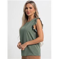 Блуза Карлотта (зеленая) Б15402-50М