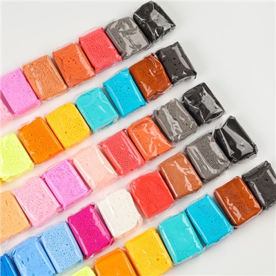 Воздушный пластилин «Пиксели», 60 брусков