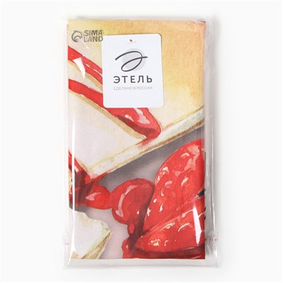 Полотенце «Этель. Чизкейк», 40×73 см, саржа, 100% хлопок, 190 г/м²