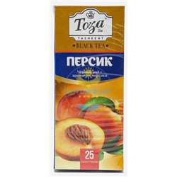 Чай Тоза черный с ароматом персика 25 пакетиков (кор*24)
