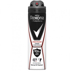 Rexona спрей 150мл мужской Антибактер. Невидимый на черном и белом