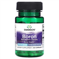 Swanson, Albion, бор, 6 мг, 60 капсул