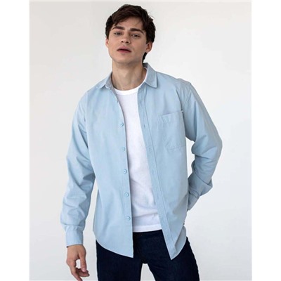 06601 Рубашка мужская голубой