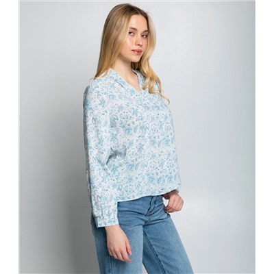 Блуза #КТ803 (8), голубой