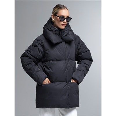 Пуховик женский черный