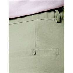 Свободные брюки с поясом на резинке из плотного лиоцелла