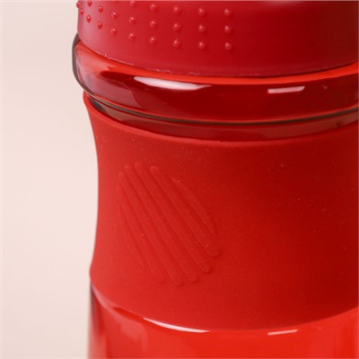 Бутылка/Шейкер NEWWAVE  SHS-760 красная, для спортивного питания 760ML/уп60