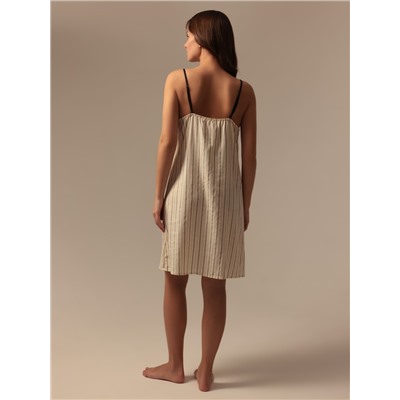 Сорочка ночная с тонкими лямками женская SL HOME Linen