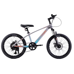 Велосипед 20" R20Ch COMIRON RAPID NEW серебристый