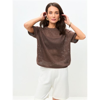 Футболка JOYCE, Шоколад