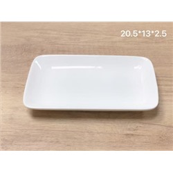 Блюдо прямоугольное 20,5х13 см / EWQ-21 /уп 40/