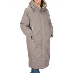 M-9079 GRAY/BEIGE Пальто зимнее женское CORUSKY (верблюжья шерсть)