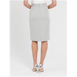 Юбка бледно-зелёная в тонкую полоску