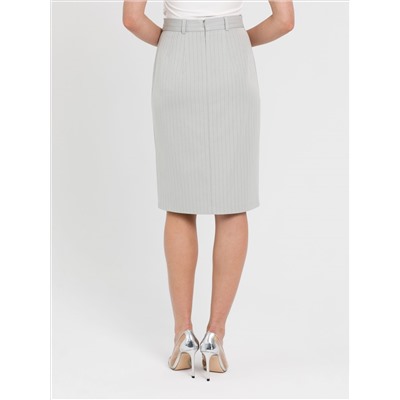 Юбка бледно-зелёная в тонкую полоску