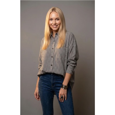 Рубашка OVER SIZE в клетку