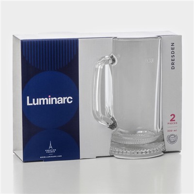Пивные кружки Luminarc Dresden, 330 мл, стекло, набор 2 шт