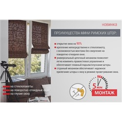 Римская штора мини "Ligero", бежевый (161-7590-gr)