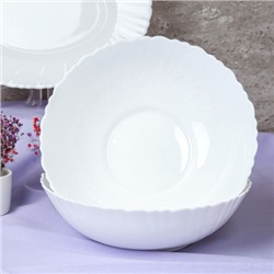 Столовый набор 19 предметов с блюдом и розетками 13-7568 и 6 84120 (WHITE) (уп 2) малая суповая