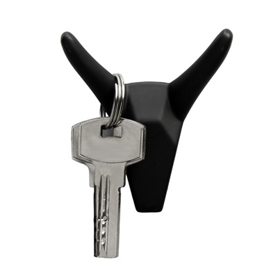 Крючок мебельный CAPPIO HORN, двухрожковый, цвет черный