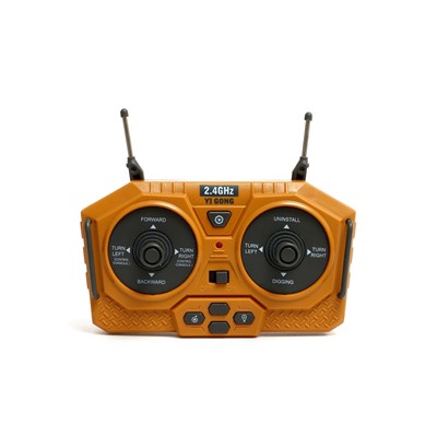 Экскаватор радиоуправляемый «Стройка», металлический ковш, работает от аккумулятора