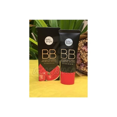 Матирующий BB крем  «Арбуз и Томат» с защитой от солнца SPF 45 PA++ от Baby Bright, Watermelon & Tomato Matte BB Cream SPF 45 PA++, 30 гр