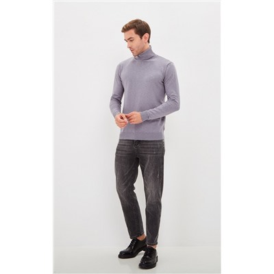 Водолазка F021-15608 grey melange