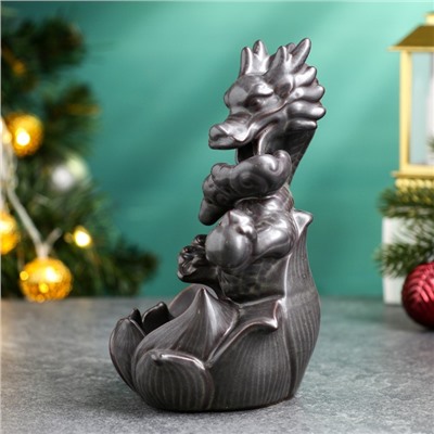 Подставка для благовоний "Дракон с лотосом" 22×10×19 см