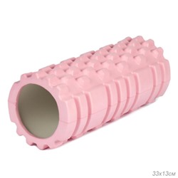 Ролик массажный спортивный Woohooo BRICK 33x14/ розовый/уп10