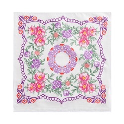 Платки носовые женские «Этель. Летний день», 30×30 см, набор 12 шт.,100% хлопок, рисунок МИКС