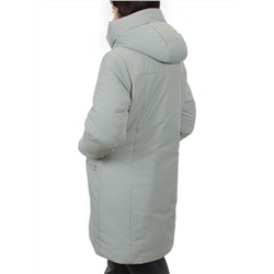 M-23169 GRAY/GREEN Пальто зимнее женское (верблюжья шерсть)