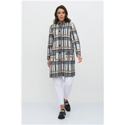 Кардиган В 1579/черн-горчич