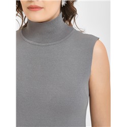 Водолазка тёмно-серая без рукавов